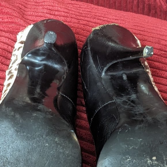 Underground Shoes Animal Print Winklepicker Court Pumps Imperfect Please Read - Picture 11 of 13